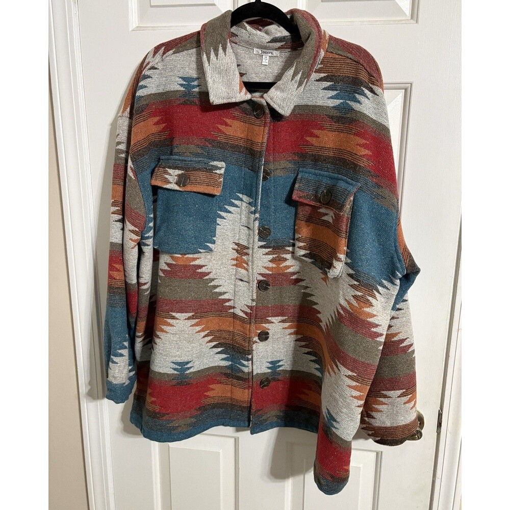 Jodifil Aztec Southwestern Boho Shacket Size 3X - NWT